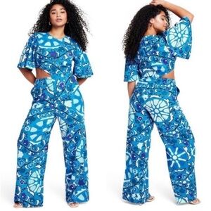RHODE for Target Allover Print Linen Blend Jumpsuit